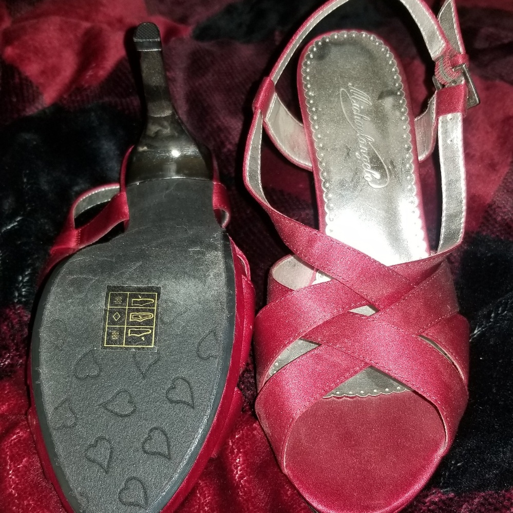Red Satin Shoes